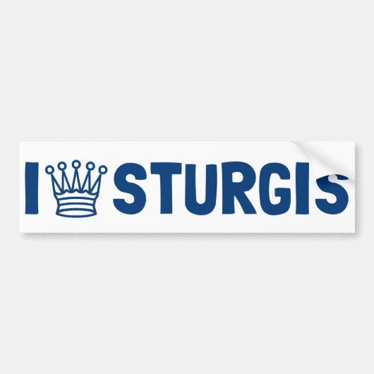 I Queen Sturgis Bumpersticker (Voorkant)