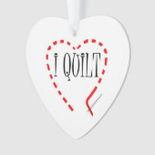 I Quilt Ornament (voorkant)