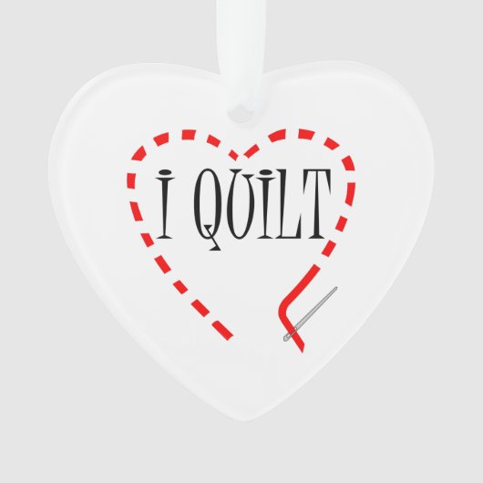 I Quilt Ornament (voorkant)