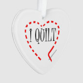 I Quilt Ornament (voorkant)