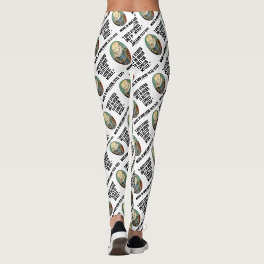 I Quote Others Better Express Myself de Montaigne Leggings (Achterkant)