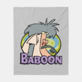 I.R. Baboon Character Badge Fleece Deken (Voorkant)
