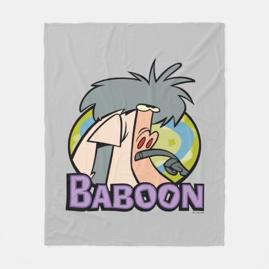 I.R. Baboon Character Badge Fleece Deken (Voorkant)