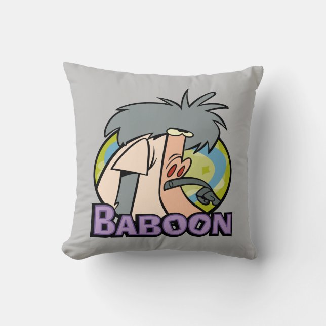 I.R. Baboon Character Badge Kussen (Voorkant)