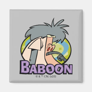 I.R. Baboon Character Badge Magneet