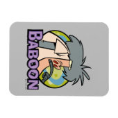I.R. Baboon Character Badge Magneet (Horizontaal)