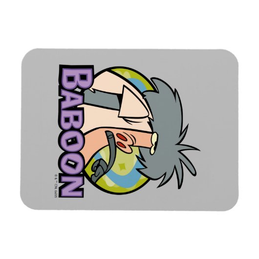 I.R. Baboon Character Badge Magneet (Horizontaal)