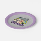 I.R. Baboon Character Badge Papieren Bordje (Gekanteld)