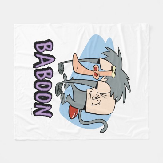 I.R. Baboon Character Graphic Fleece Deken (Voorkant (Horizontaal))