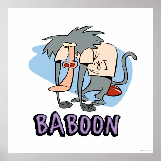 I.R. Baboon Character Graphic Poster (Voorkant)