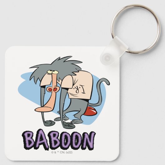 I.R. Baboon Character Graphic Sleutelhanger (Achterkant)