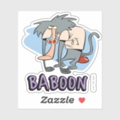I.R. Baboon Character Graphic Sticker (Vel)