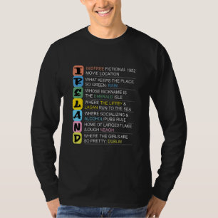 I R E L A N D waar de letters IRELAND voor staan T-shirt