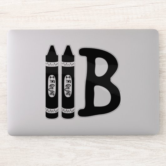 "I R GRUNT" Aangepaste snijlijn vinyl Sticker (Computer)