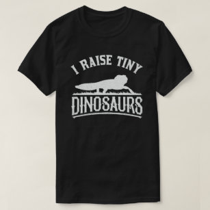 I Raise Tiny Dinosaur  Retro Leopard Gecko T-shirt