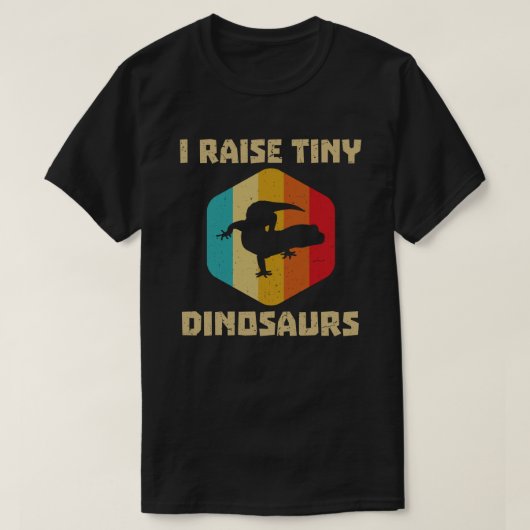 I Raise Tiny Dinosaur  Retro Leopard Gecko T-shirt (Design voorkant)