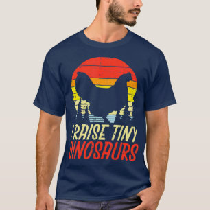 I Raise Tiny Dinosaurs Chicken Retro Boerderij Ani T-shirt