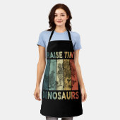 I Raise Tiny Dinosaurs Chicken Rooster Hen Chicken Schort (Gedragen)