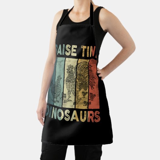 I Raise Tiny Dinosaurs Chicken Rooster Hen Chicken Schort (Insitu)