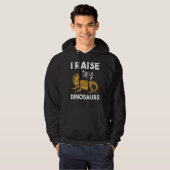 I Raise Tiny Dinosaurs Reptile Animal Lizard Beard Hoodie (Voorkant volledig)