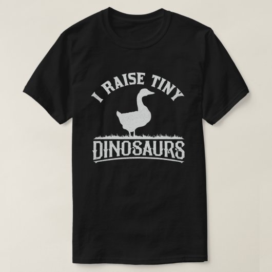 I Raise Tiny Dinosaurs  Retro Goose T-shirt (Design voorkant)