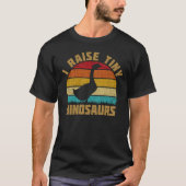 I Raise Tiny Dinosaurs  Retro Goose T-shirt (Voorkant)