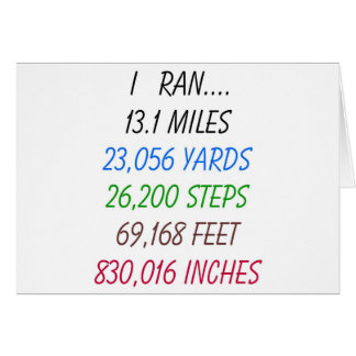 I Ran 13,1 Miles