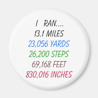 I Ran 13,1 Miles Magneet