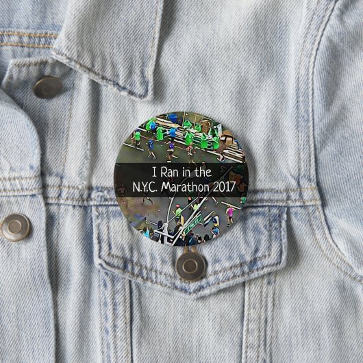 I Ran in de N.Y.C. Button Marathon 2017 (In situ)