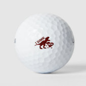 I Rawor You Dinosaur Tartan Golfballen (Voorkant)