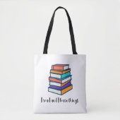 I read and learn things tote bag (Voorkant)