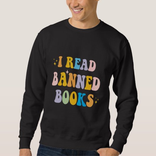 I Read Banned Books Costume Week Librarian Reader Trui (Voorkant)