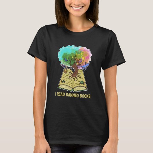 I Read Banned Books I Survived Reading Banned Book T-shirt (Voorkant)