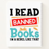 I Read Banned Books Librarian Reader Notitieboek (Achterkant)