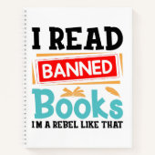 I Read Banned Books Librarian Reader Notitieboek (Voorkant)