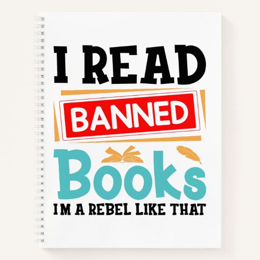 I Read Banned Books Librarian Reader Notitieboek (Voorkant)