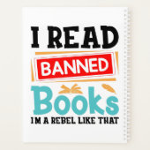 I Read Banned Books Librarian Reader Planner (Achterkant)