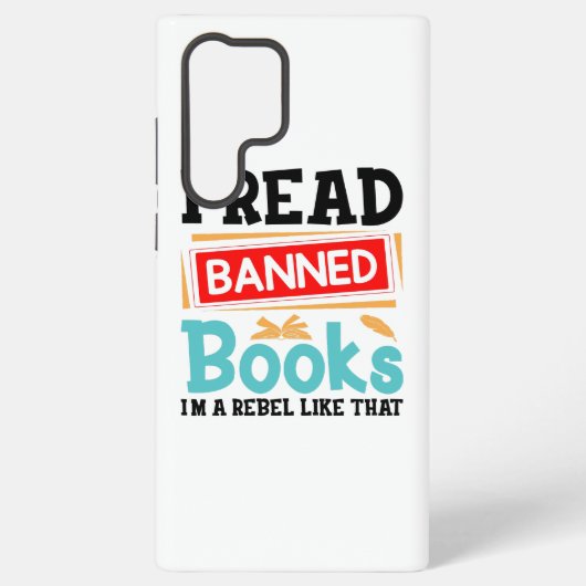 I Read Banned Books Librarian Reader Samsung Galaxy Hoesje (Achterkant)