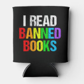 I Read Banned Books Rainbow Blikjeskoeler (Voorkant)