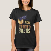 I Read Banned Books Reader Bookworm 8 T-shirt (Voorkant)