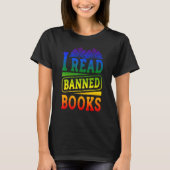 I Read Banned Books Reading Library 1 T-shirt (Voorkant)