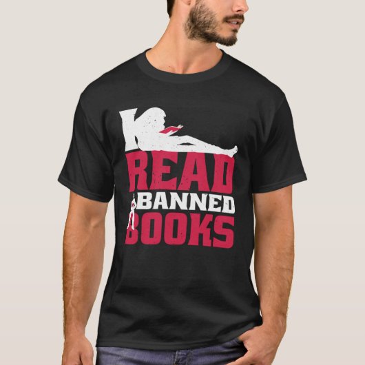 I Read Banned Books T-shirt (Voorkant)