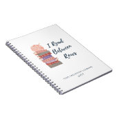 I Read Between Rows Crochet Knitting Book Lover Notitieboek (Rechterzijde)
