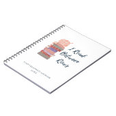 I Read Between Rows Crochet Knitting Book Lover Notitieboek (Linkerzijde)