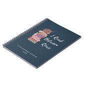 I Read Between Rows Crochet Knitting Book Lover Notitieboek (Linkerzijde)