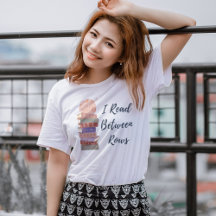 I Read Between Rows Crochet Knitting Book Lover