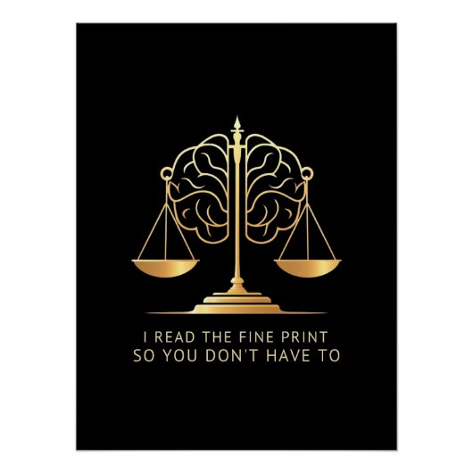I Read the Fine Print So You Don't Have To Perfect Poster (Voorkant)