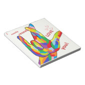 I REALLY LOVE YOU IN ASL NOTITIEBLOK (Schuin)