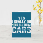 I Really Yes Need All Cars Car Kaart (Gele Bloem)