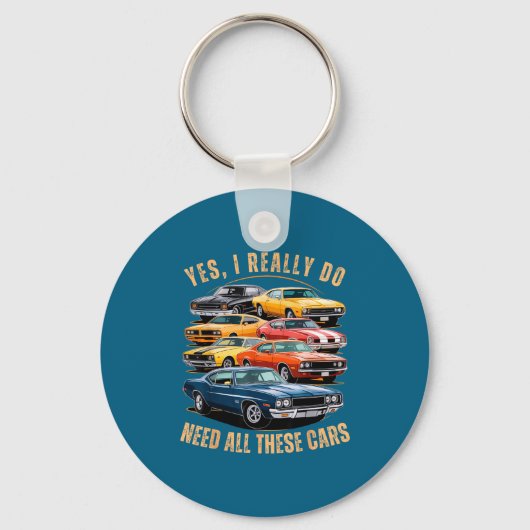 I Really Yes Need All Cars Classic Sleutelhanger (Voorkant)